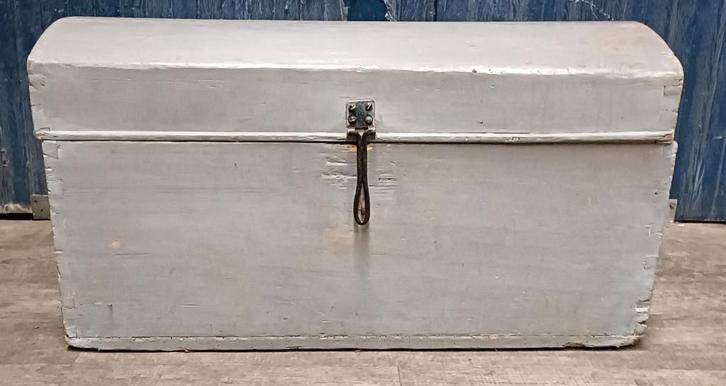 Grote houten / brocante dekenkist 43 x 79 x 46 cm, Huis en Inrichting, Woonaccessoires | Kisten, Gebruikt, Minder dan 50 cm, Minder dan 50 cm