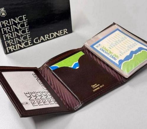 Vintage Prince Gardner portemonnee Cowhide split hint drop, Sieraden, Tassen en Uiterlijk, Portemonnees, Nieuw, Bruin, Leer, Ophalen of Verzenden