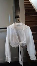 Witte linnen blouse Zara, Ophalen of Verzenden, Zo goed als nieuw, Maat 34 (XS) of kleiner, Wit