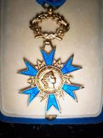 Elite National Order of Merit + diploma signed F Mitterrand, Antiek en Kunst, Curiosa en Brocante, Ophalen of Verzenden