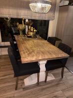 Eettafel 6 stoelen, Huis en Inrichting, Tafels | Eettafels, Ophalen, Gebruikt, 200 cm of meer, 50 tot 100 cm