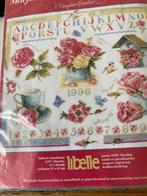 BORDUURPAKKET LANARTE-LIBELLE 1998 M. BASTIN, Hobby en Vrije tijd, Borduren en Borduurmachines, Verzenden, Zo goed als nieuw, Handborduren