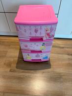 Prinsessen opbergkast ladekast op wielen, Ophalen, Zo goed als nieuw, Minder dan 50 cm, Minder dan 75 cm