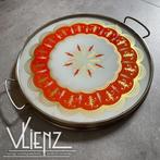 Vintage, retro dienblad, taartschaal, vlaaischotel, Ophalen of Verzenden, Huis en Inrichting