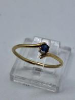 Elegante 585 Gouden Ring met Aquamarijn - Maat 17.7, Ophalen of Verzenden