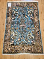 Vintage handgeknoopt perzisch tapijt ghom 158x100, Info@SlatsAntiek.nl, 100 tot 150 cm, Perzisch, Ophalen of Verzenden