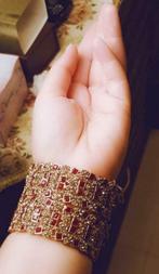 Armband, Staal, Nieuw, Ophalen of Verzenden, Rood
