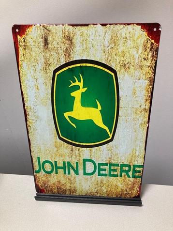 John Deere metalen reclamebord / wandbord (Old Look) beschikbaar voor biedingen