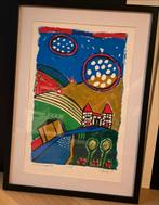 Clemens Briels - Zeefdruk Winter in Limburg, genummerd en ge, Ophalen of Verzenden