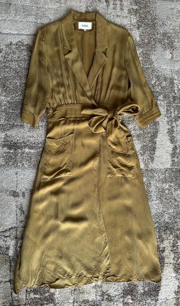 BA&SH camel kleurige Midi jurk maat S (maat 1) beschikbaar voor biedingen