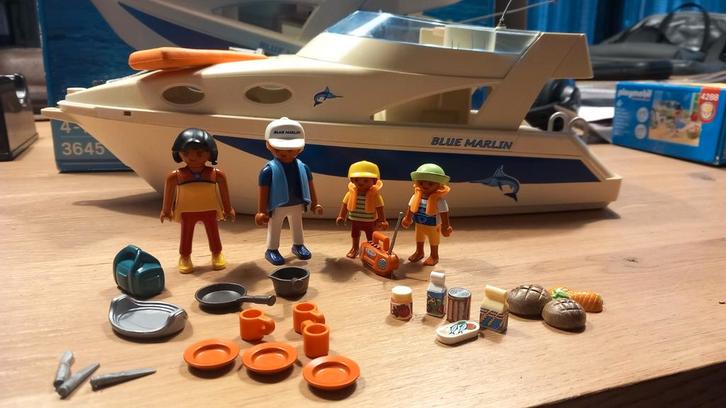 Playmobil Luxe Jacht + Kapitein, Kinderen en Baby's, Speelgoed | Playmobil, Gebruikt, Complete set, Ophalen of Verzenden