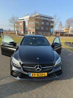 Mercedes-Benz C-Klasse C180 AMG 156pk 9G-TRONIC 2019 Zwart, Auto's, Mercedes-Benz, 1800 kg, Leder en Stof, Zwart, 75 €/maand