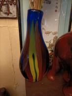 Prachtige art deco glazen gekleurde vaas. Vintage., Antiek en Kunst, Curiosa en Brocante, Ophalen