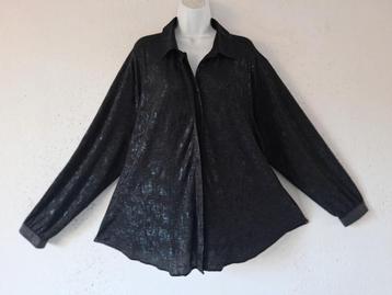 Nieuwe Feestelijke Zwarte YESTA Blouse Mt 0- 46/48 beschikbaar voor biedingen