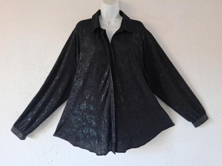 Nieuwe Feestelijke Zwarte YESTA Blouse Mt 0- 46/48, Kleding | Dames, Grote Maten, Nieuw, Blouse of Tuniek, Zwart, Ophalen of Verzenden