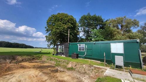 Gasloze woonunit 60m2 met airco en zeecontainer per sept, Doe-het-zelf en Verbouw, Bouwketen en Schaftketen, Gebruikt, Ophalen