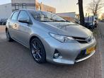 Toyota Auris 1.8 Hybrid 5deurs Aspiration Airco/ECC,Navigati, Auto's, Stof, Gebruikt, Zwart, 4 cilinders