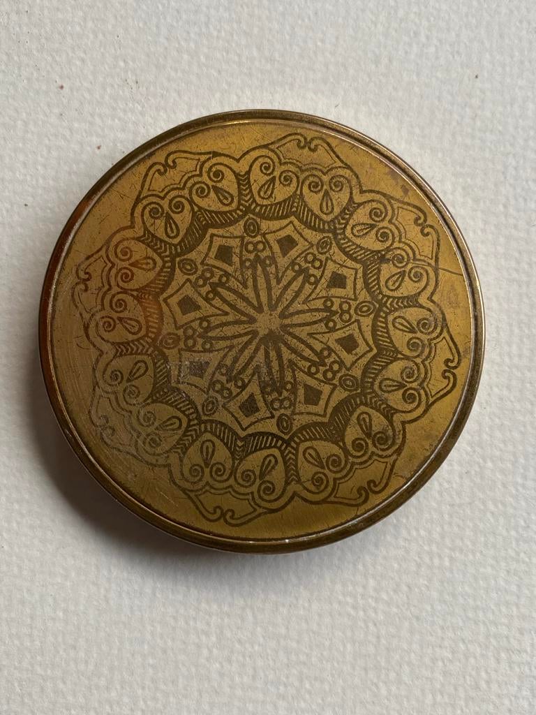 Vintage jaren ‘60 poederdoos 7,5 cm, Gebruikt, Ophalen of Verzenden, X, X