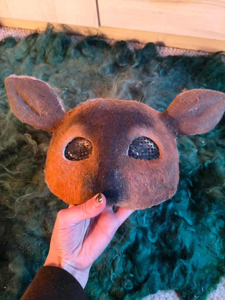 Hert therian masker, Ophalen of Verzenden, Zo goed als nieuw, Accessoires