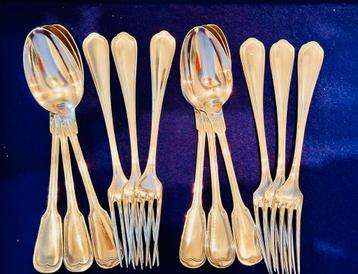 6 verzilverde couverts Christofle + ? beschikbaar voor biedingen