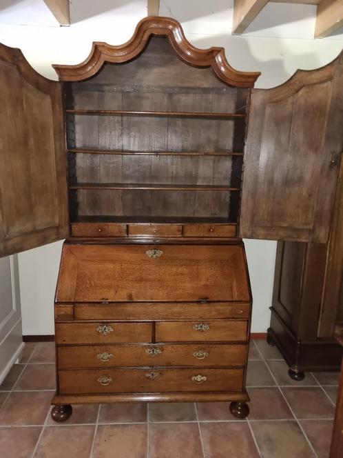 Antiek Eiken Schrijf Kabinet Anno 1720 Topstaat, Antiek en Kunst, Antiek | Meubels | Kasten, Ophalen
