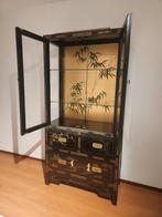 Chinese kast/ buffetkast, Ophalen, Gebruikt, 100 tot 150 cm, Glas