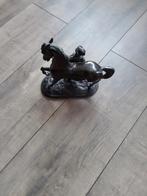 Bronzen beeld van paard en ruiter, Ophalen of Verzenden