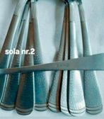 G sola Z gehamerde bestekdelen half ronde strepen, Huis en Inrichting, Keuken | Bestek, Ophalen of Verzenden, Gebruikt, Rvs of Chroom