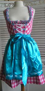 tiroler dirndl jurk en schort maat 38 nr VV 561, Maat 38/40 (M), Carnaval, Verzenden, Zo goed als nieuw