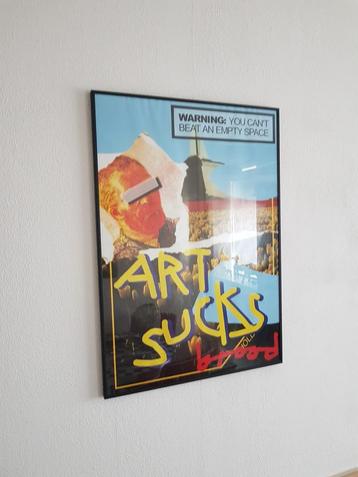 Herman brood poster art sucks orgineel  beschikbaar voor biedingen