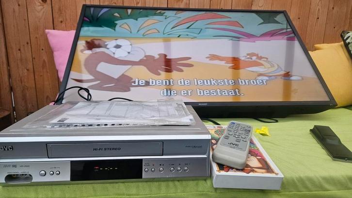 JVC HR-V520SE Hi-Fi Stereo VHS  Afstandsbedienin, Audio, Tv en Foto, Videospelers, Ophalen of Verzenden