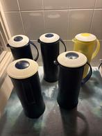 Tupperware thermoskannen, 4xblauw, 1xgeel per stuk te koop, Huis en Inrichting, Keuken | Tupperware, Ophalen of Verzenden, Gebruikt
