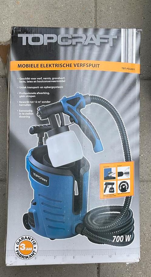 Topcraft verfspuiter mobiel electronisch, Doe-het-zelf en Verbouw, Reinigingsmachines, Nieuw, Overige typen, Ophalen of Verzenden