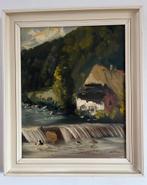 Schilderij olieverf op doek, Antiek en Kunst, Kunst | Schilderijen | Klassiek, Ophalen of Verzenden