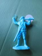 Blauwe plastic piratenfiguur met haak en telescoop, Ophalen of Verzenden, Gebruikt