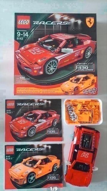 lego Ferrari 8143 met doos en de 2 boekjes. beschikbaar voor biedingen