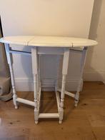 Brocante Ezelsoortafeltje uit Engeland, Huis en Inrichting, Ophalen, Gebruikt, 50 tot 100 cm, Ovaal