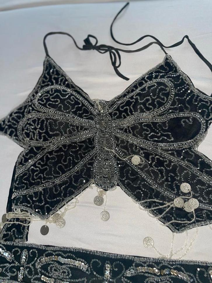 Buikdans Top & Heup Sjaal Set, Kleding | Dames, Carnavalskleding en Feestkleding, Zo goed als nieuw, Kleding, Overige thema's