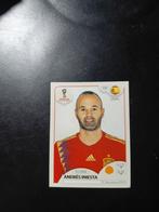 Andres iniesta (spanje) panini wk 2018, Ophalen of Verzenden, Nieuw, Buitenlandse clubs, Poster, Plaatje of Sticker