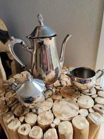 Sierlijk theeservies met twee kopjes, Antiek en Kunst, Antiek | Goud en Zilver, Ophalen of Verzenden, Zilver