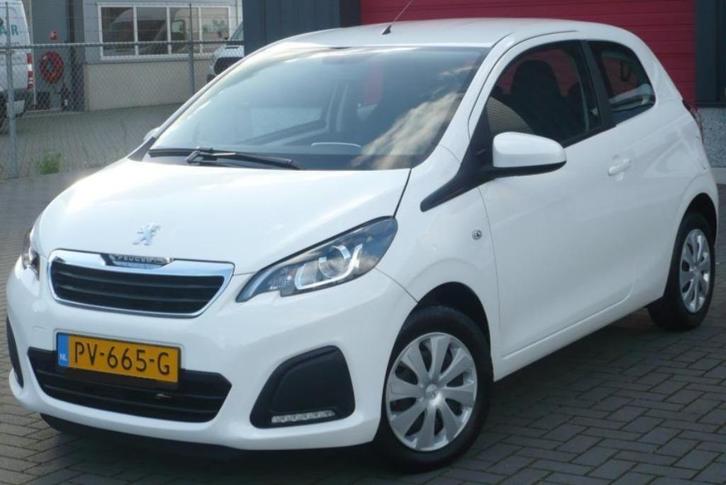Peugeot 108 1.0 12V E-vti 68PK 3DR 2014 Wit, Auto's, Peugeot, Particulier, Airbags, Airconditioning, Android Auto, Apple Carplay