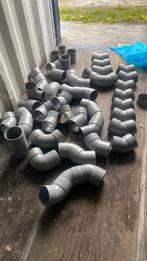 Ca50 Rond 110 mm mof en bochten en expansie stuk, Doe-het-zelf en Verbouw, Buizen en Afvoer, Ophalen, Bochten, Pvc, Zo goed als nieuw