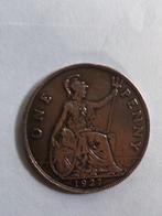 Oude munt Groot Brittannië  George V One Penny 1927, Verzenden, Overige landen, Losse munt