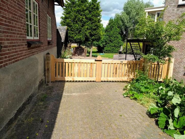 tuinpoort veldhekken houten hek poort toegangspoort landhek, Tuin en Terras, Tuinpoorten, Nieuw, Draaipoort, Hout, 100 tot 150 cm