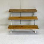 Antiek Parnall & Sons bankje sidetable trapje industrieel, Ophalen, Gebruikt, 50 tot 100 cm, Industrieel vintage