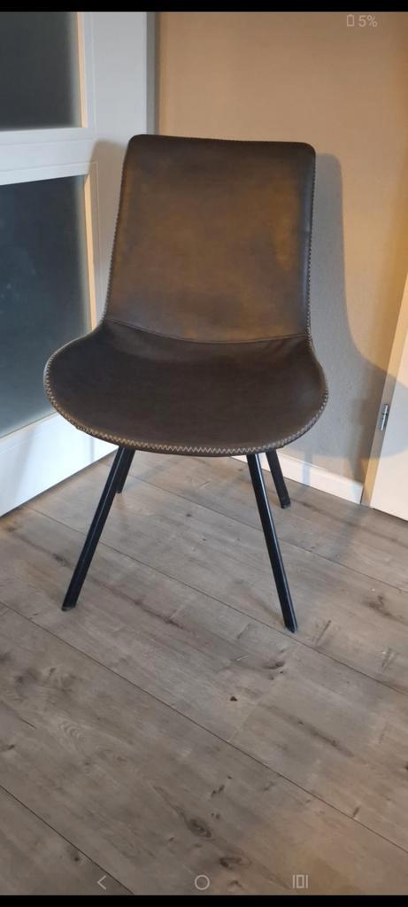 4 Eetkamer stoelen te koop (tafelstoelen / stoel), Huis en Inrichting, Stoelen, Gebruikt, Vier, Kunststof, Zwart, Ophalen