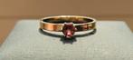 Gouden Damesring met Toermalijn - Handgemaakt, Sieraden, Tassen en Uiterlijk, Ringen, 18 tot 19, Nieuw, Ophalen of Verzenden, Met edelsteen
