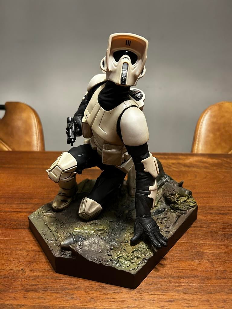 Zeldzaam Star Wars Scout Trooper ArtFX Vinyl Statue (2005), Verzamelen, Star Wars, Ophalen of Verzenden, Zo goed als nieuw, Actiefiguurtje