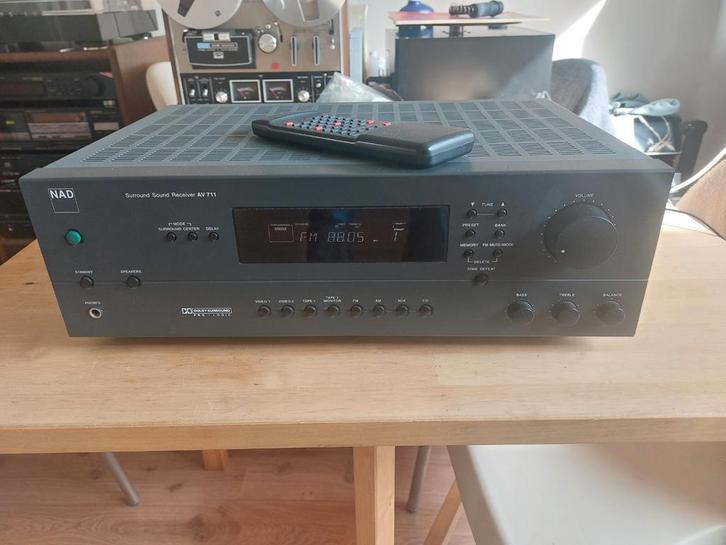 NAD AV711 Receiver met afstandbediening, Audio, Tv en Foto, Versterkers en Receivers, Gebruikt, 5.1, 60 tot 120 watt, Overige merken