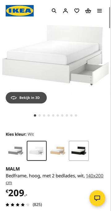 IKEA Malm Bed - Wit - afbeelding 7